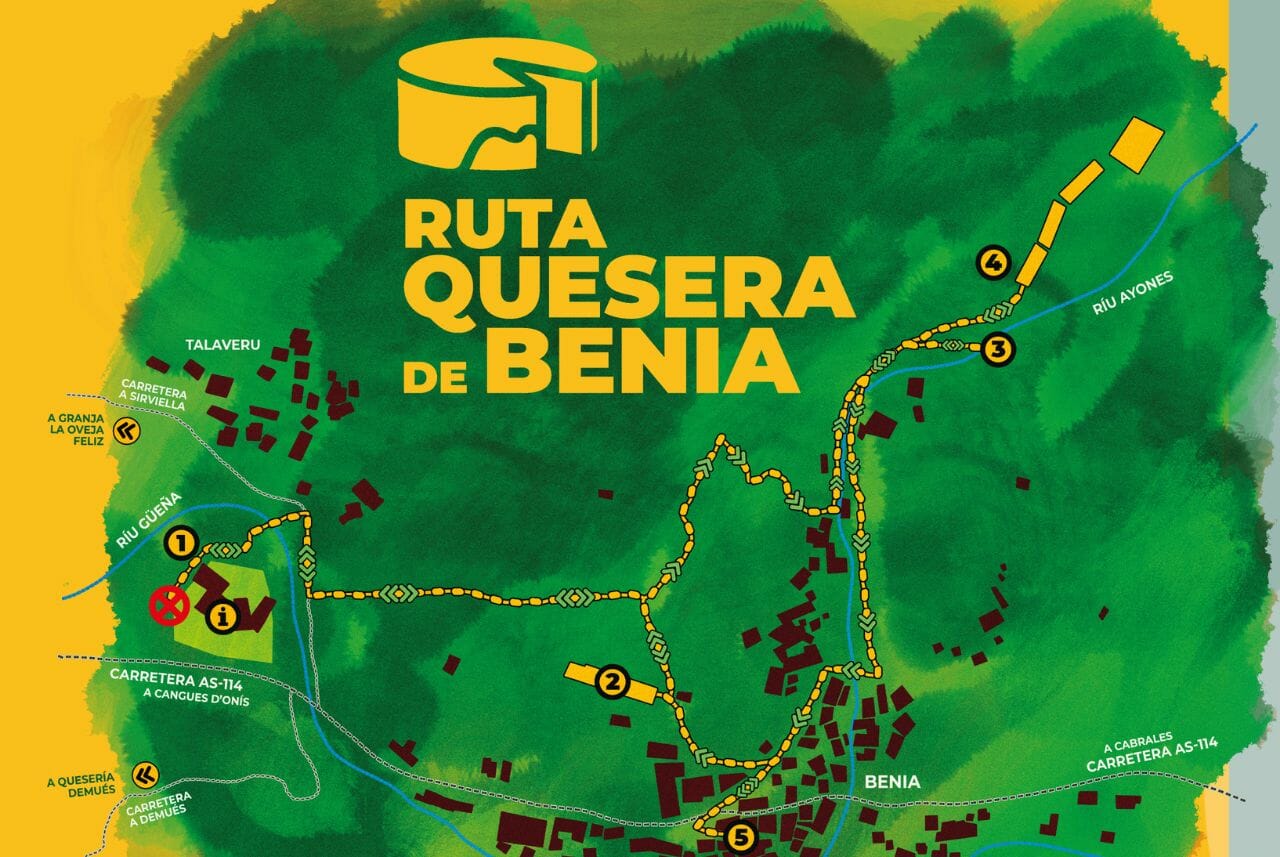 Benia Cheese Route Map
