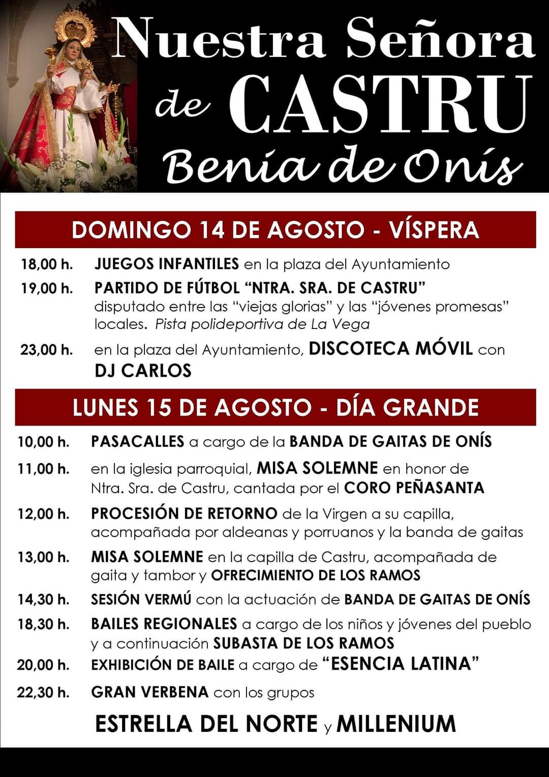 Programa Fiestas de Castru 2022 Programa Fiestas de Castru 2022