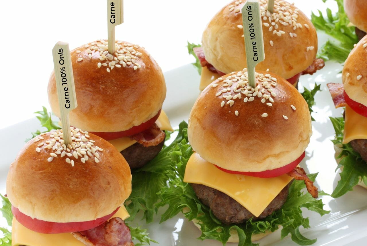 Mini hamburguesas Degustación asturias