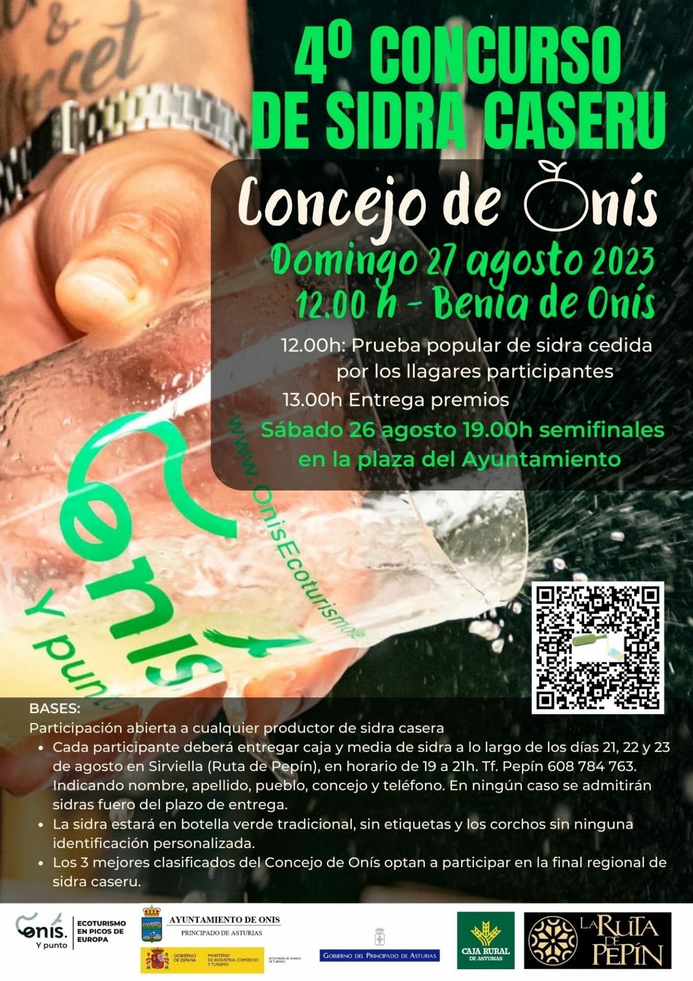 Cartel Concurso Sidra Casera Onís 2023