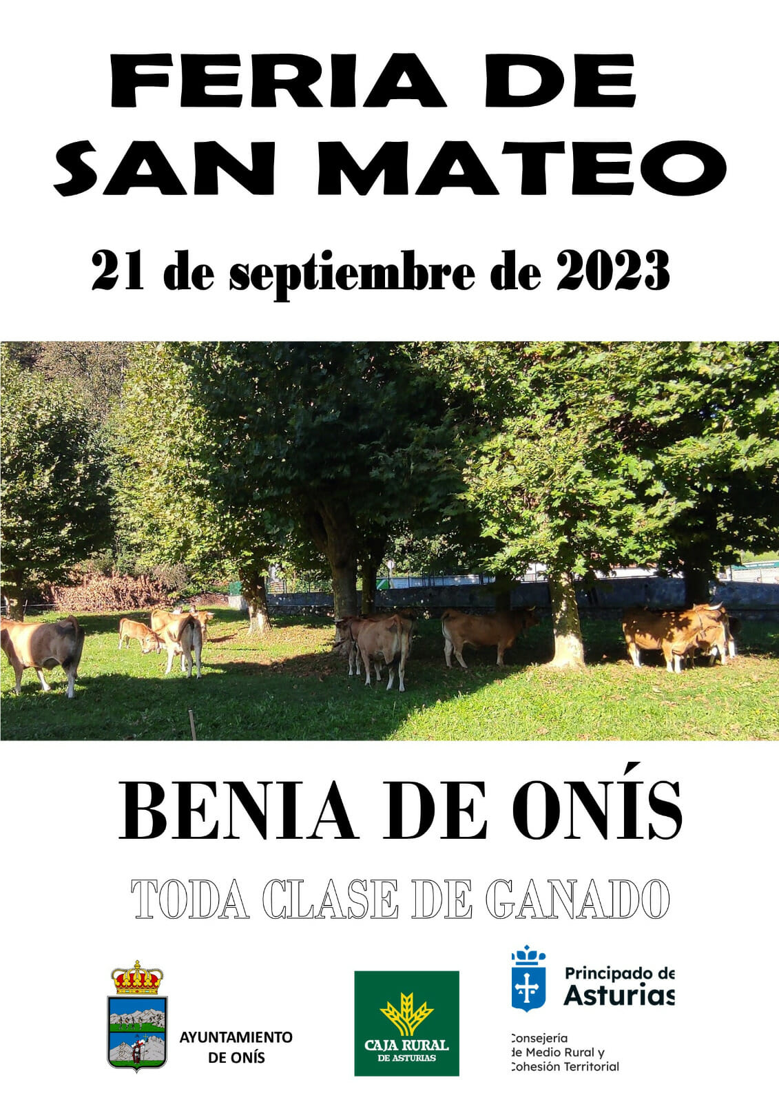 Cartel Feria San Mateo 2023 Benia de Onis