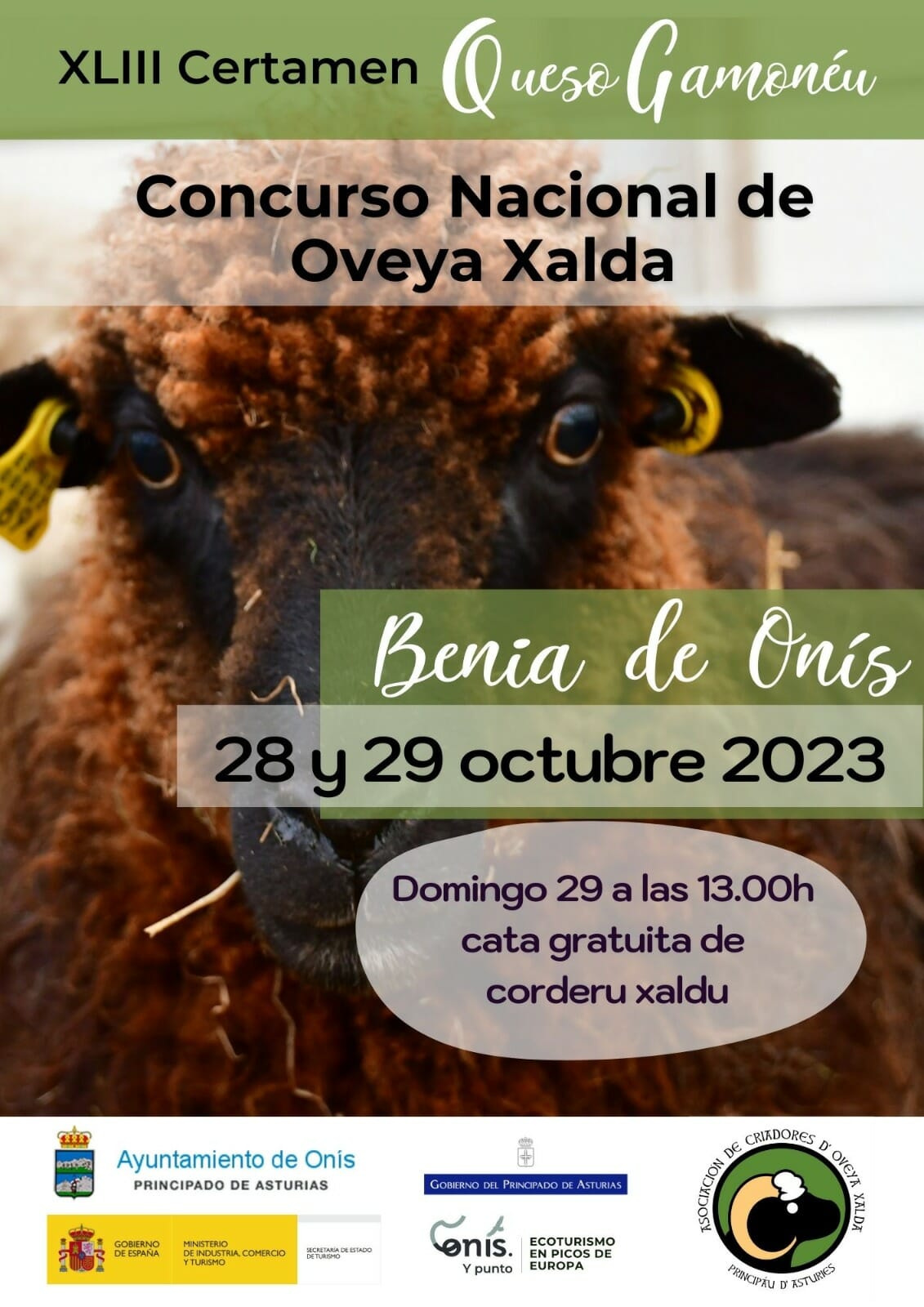 Cartel Concurso Nacional Oveya Xalda 2023