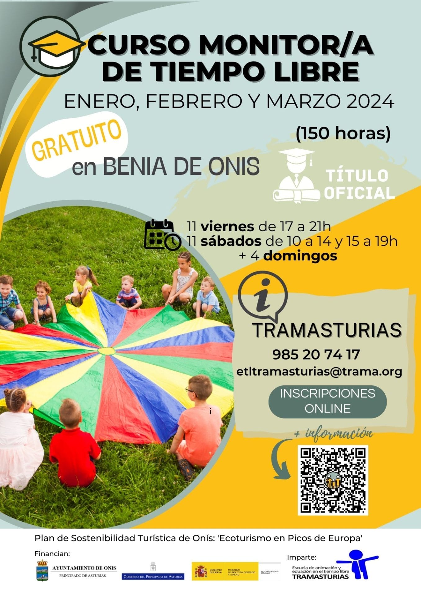 Cartel Curso Monitor/a de Ocio y Tiempo Libre