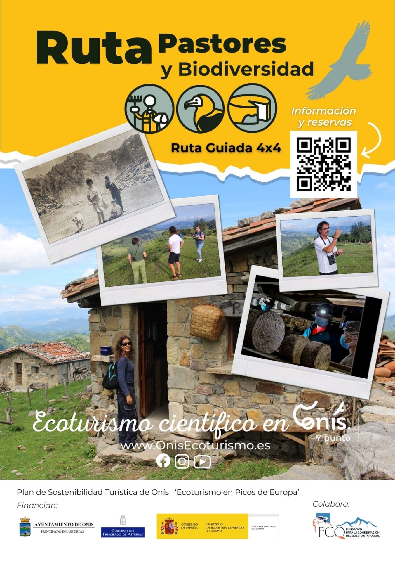 Portada folleto Rutas Cicloturismo en Onís
