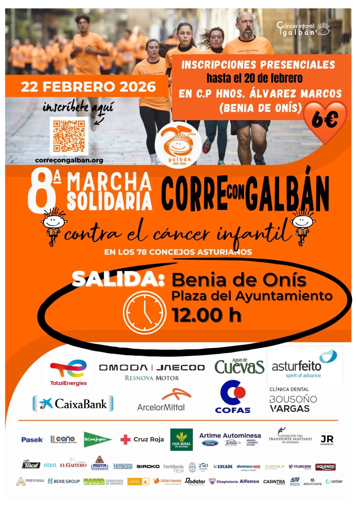 Cartel Marcha Solidaria Galbán 2026