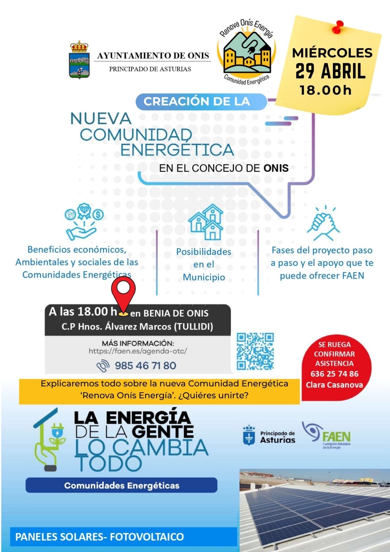 Cartel reunion Renova Onis Energia 1