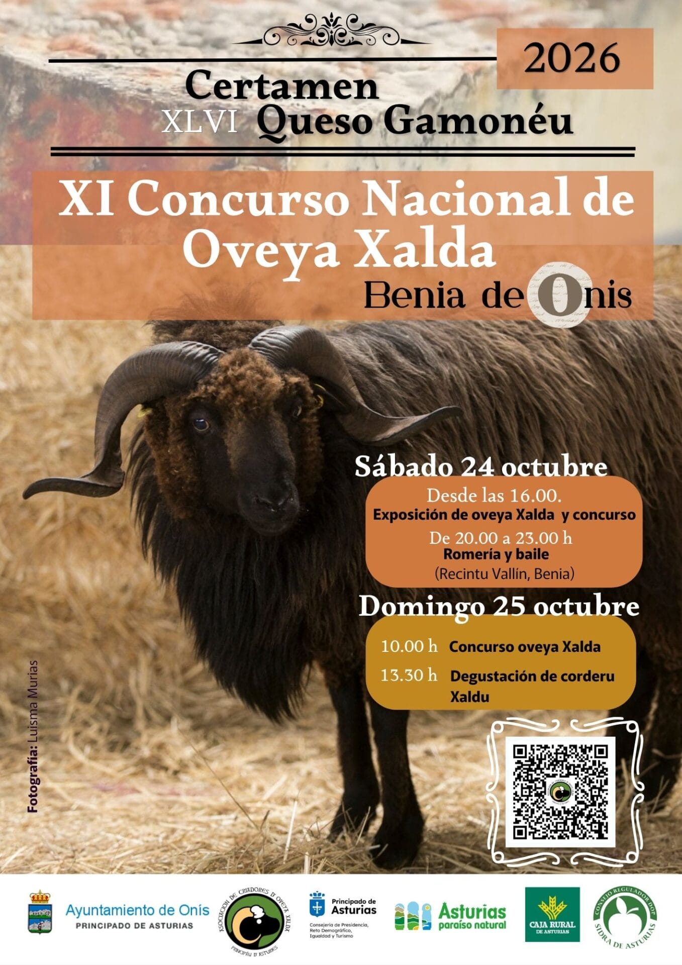 Cartel Oveya 2026 QR